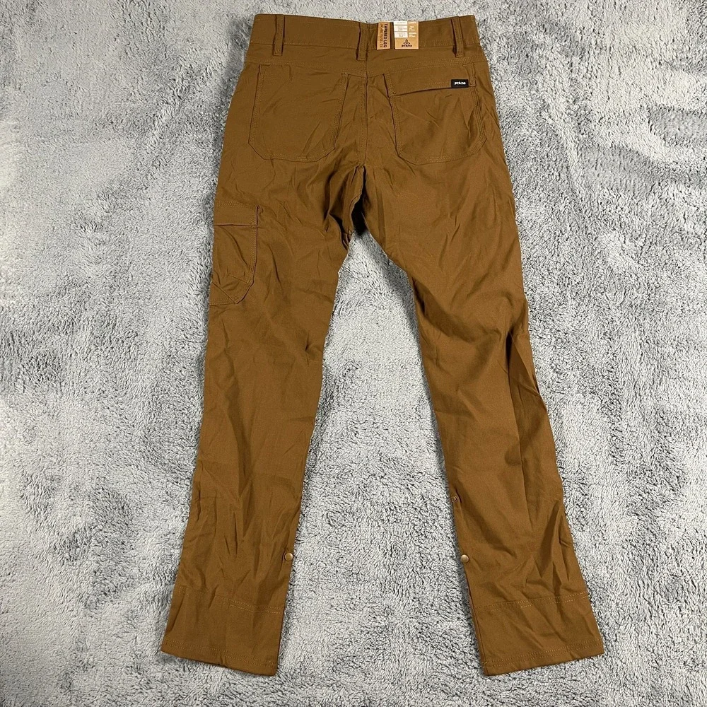 Prana Stretch Zion Slim Pant II Mens 28x32 Belted Roll Up Gorpcore Hiking Hybrid